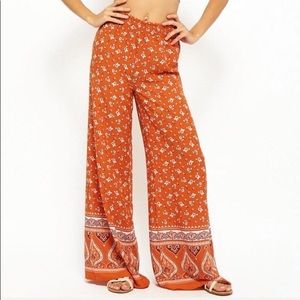 Forever 21 size L Flare Paisley pants NWT